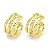Brass Cuff Earrings for Women EJEW-C104-045G-1