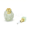 Natural Fluorite Openable Perfume Bottle Pendants G-E556-19C-3