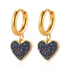 European and American Style Stainless Steel Heart Hoop Earrings PW-WGFA9E7-02-1
