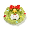 Christmas Opaque Resin Decoden Cabochons RESI-U006-05J-1