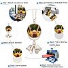 Christmas Theme Zinc Alloy Hanging Blank Big Pendants Decorations HJEW-WH0036-49-4