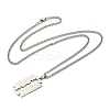 Non-Tarnish 201 Stainless Steel Pendant Necklaces for Man NJEW-Q336-02C-P-5