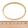 304 Stainless Steel Micro Pave Cubic Zirconia Hinged Bangles for Women BJEW-Z146-04G-3