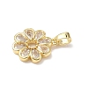Brass Micro Pave Cubic Zirconia Pendants ZIRC-I356-16G-02-2