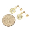 Alloy Crystal Rhinestone Dangle Stud Earrings EJEW-JE06657-01-3