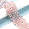 Electroplate Glass Beads Strands EGLA-A034-T4mm-L18-4