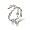 Non-Tarnish 304 Stainless Steel Cuff Rings for Women RJEW-G291-02P-1