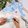 5Pcs 5 Styles Acrylic Drawing Template Measuring Ruler Set TOOL-WH0242-001-3
