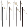 8Pcs 8 Style Wood Hair Sticks OHAR-PH0001-27-1