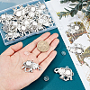 40Pcs 2 Style Tibetan Style Alloy Pendant Cabochon Settings FIND-PH0004-86-5