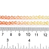 Gradient Color Baking Paint Glass Bead Strands X1-DGLA-A039-T2mm-A014-5
