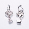 Long-Lasting Plated Brass Micro Pave Cubic Zirconia Charms ZIRC-F069-48P-2