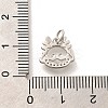 Rack Plating Brass Micro Pave Cubic Zirconia Pendants KK-H508-28P-01-3