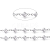 Tarnish Resistant 304 Stainless Steel Rhombus Link Chains CHS-P011-04P-3