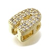 Brass Micro Pave Cubic Zirconia Multi-Strand Links KK-D295-32G-3