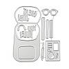 Carbon Steel Cutting Dies Stencils DIY-G029-22MP-1