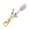 Leaf Resin Pendant Decoration HJEW-JM02022-5