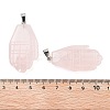 Natural Rose Quartz Carved Pendants G-K369-01P-05-3