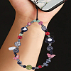 1Pc Flower & Butterfly Plastic Cell Phone Strap Charm Hanging Keychain for Women AJEW-LP0004-59-3