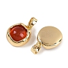 Natural Carnelian(Dyed & Heated) Charms KK-P283-51G-2