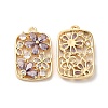Real 18K Gold Plated Brass Pendant X-KK-B074-71G-03-1