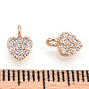 Brass Micro Pave Cubic Zirconia Charms KK-P157-14G-01-NF-3