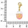 304 Stainless Steel Enamel Pendant Decorations STAS-D205-03A-G-3
