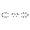 Preciosa® MAXIMA Crystal Sew-On Cups X-PRC-SB8-70020-S-5
