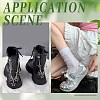 4Pcs 2 Styles Star Alloy Charms Boot Strap Chains AJEW-CP0006-44-4