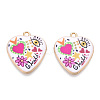 Printed Alloy Pendants LS-ENAM-ZX002-36A-2