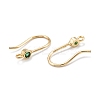 Brass Micro Pave Clear Cubic Zirconia Earring Hooks KK-K251-02G-1