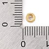Rack Plating Flat Round Brass Micro Pave Cubic Zirconia Cabochons KK-F874-03G-08-3