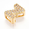 Brass Micro Pave Cubic Zirconia Charms KK-N254-217G-Z-2