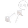 Hypoallergenic Bioceramics Zirconia Ceramic Square Stud Earrings EJEW-Z023-07E-1