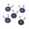 Natural Lapis Lazuli Dyed Connector Charms G-G983-02P-05-1