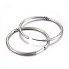 Tarnish Resistant 304 Stainless Steel Huggie Hoop Earrings X-EJEW-L205-02A-P-2
