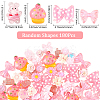 180Pcs Opaque & Transparent Resin Cabochons RESI-SP0001-30-2