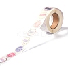 Round PVC Self-Adhesive Paper Stickers DIY-XCP0001-50-4