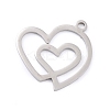 Non-Tarnish 201 Stainless Steel Pendants STAS-K003-03P-2