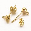 Brass Post Earring Findings EC593-G-2