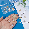 20Pcs 2 Colors Brass with Cubic Zirconia Charms KK-PH0012-42-3