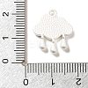 Baking Paint Zinc Alloy with Resin Pendant FIND-Z038-01C-3