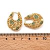Bag Brass Micro Pave Cubic Zirconia Hoop Earrings EJEW-B148-06G-5