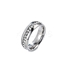 Stainless Steel Rhinestone Finger Rings PW-WG1A103-01-1