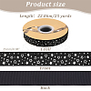 25 Yards Polyester Star Print Grosgrain Ribbon OCOR-PH0004-09-2
