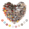  160Pcs 10 Colors Mini Heart Shape Alloy Buckle Clasps Sets FIND-NB0003-98-1
