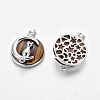 Natural Tiger Eye Kitten Pendants G-J386-B08-2
