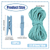 50Pcs DIY Wood Photo Paper Craft Clips AJEW-SP0003-43B-2