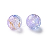 Transparent Crackle Acrylic Beads DACR-D300-01H-10mm-2