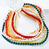 Bohemian Glass Beaded Multi Layered Necklaces for Women NJEW-K384-02A-1